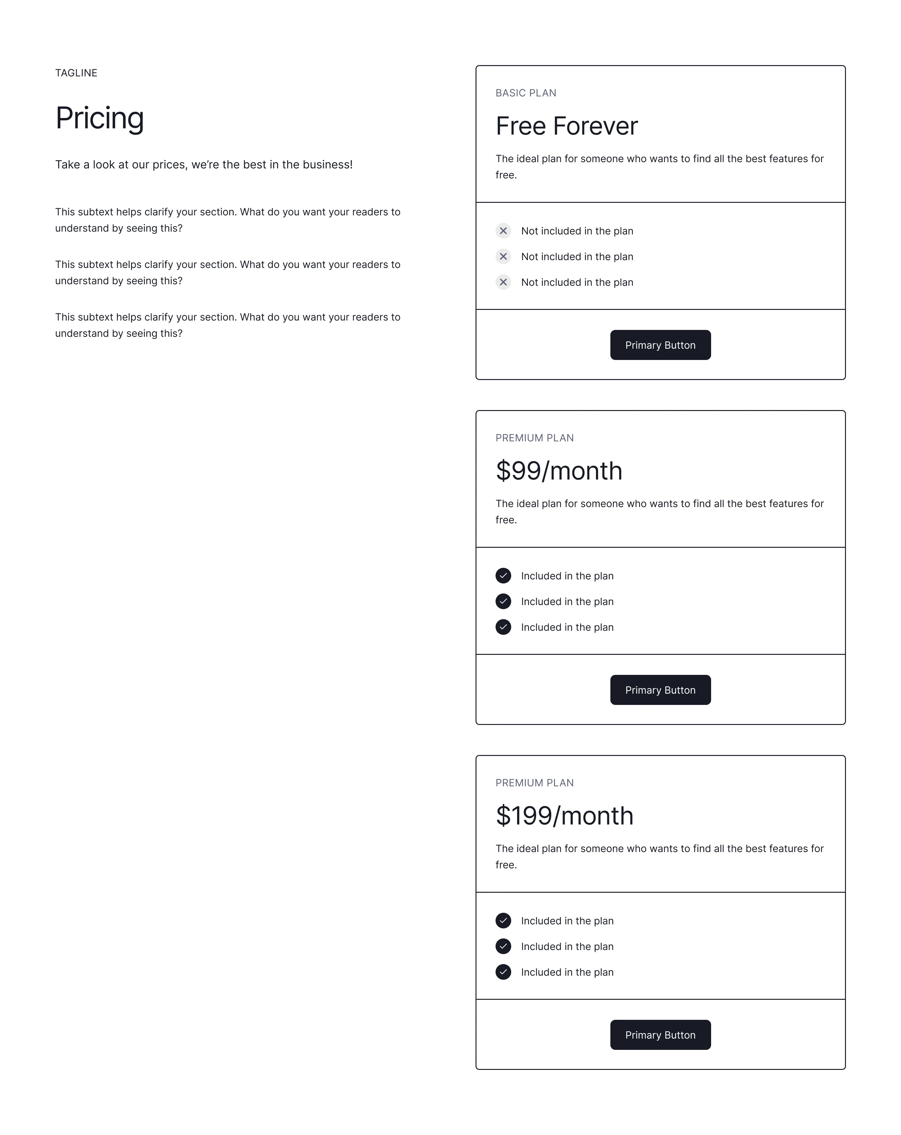 Pricing 020