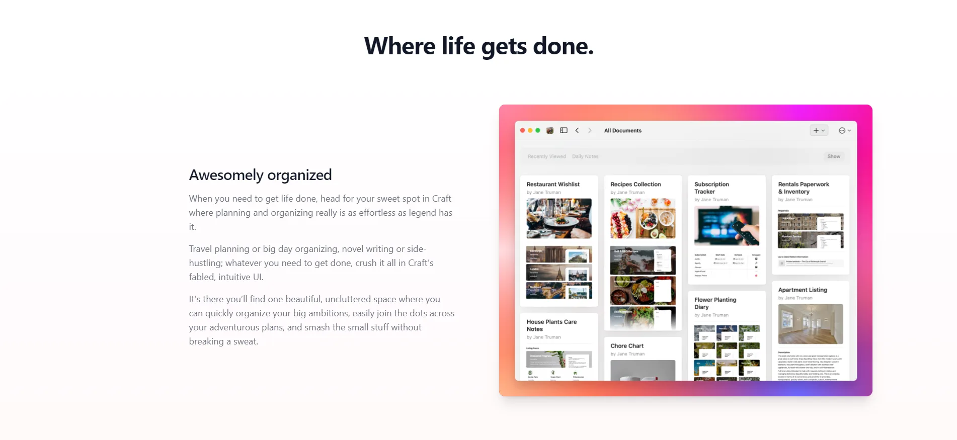 Feature Section