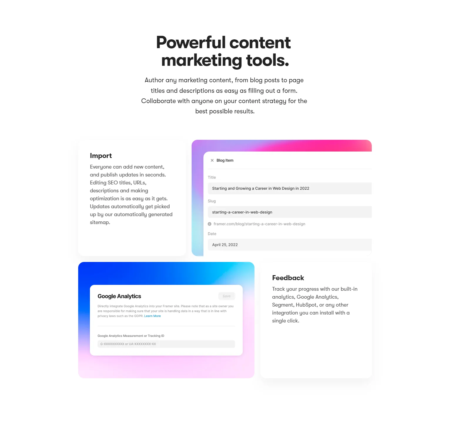 Feature Section
