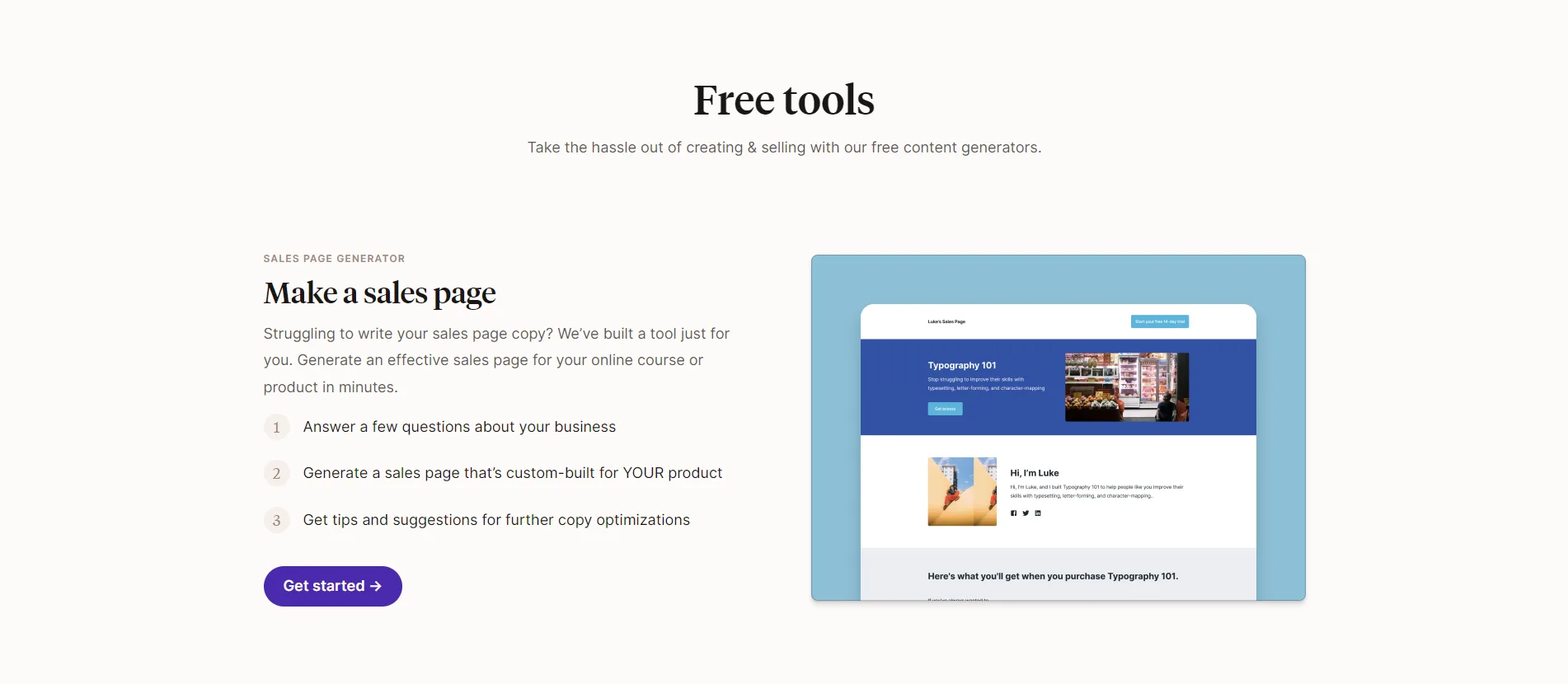 Feature Section