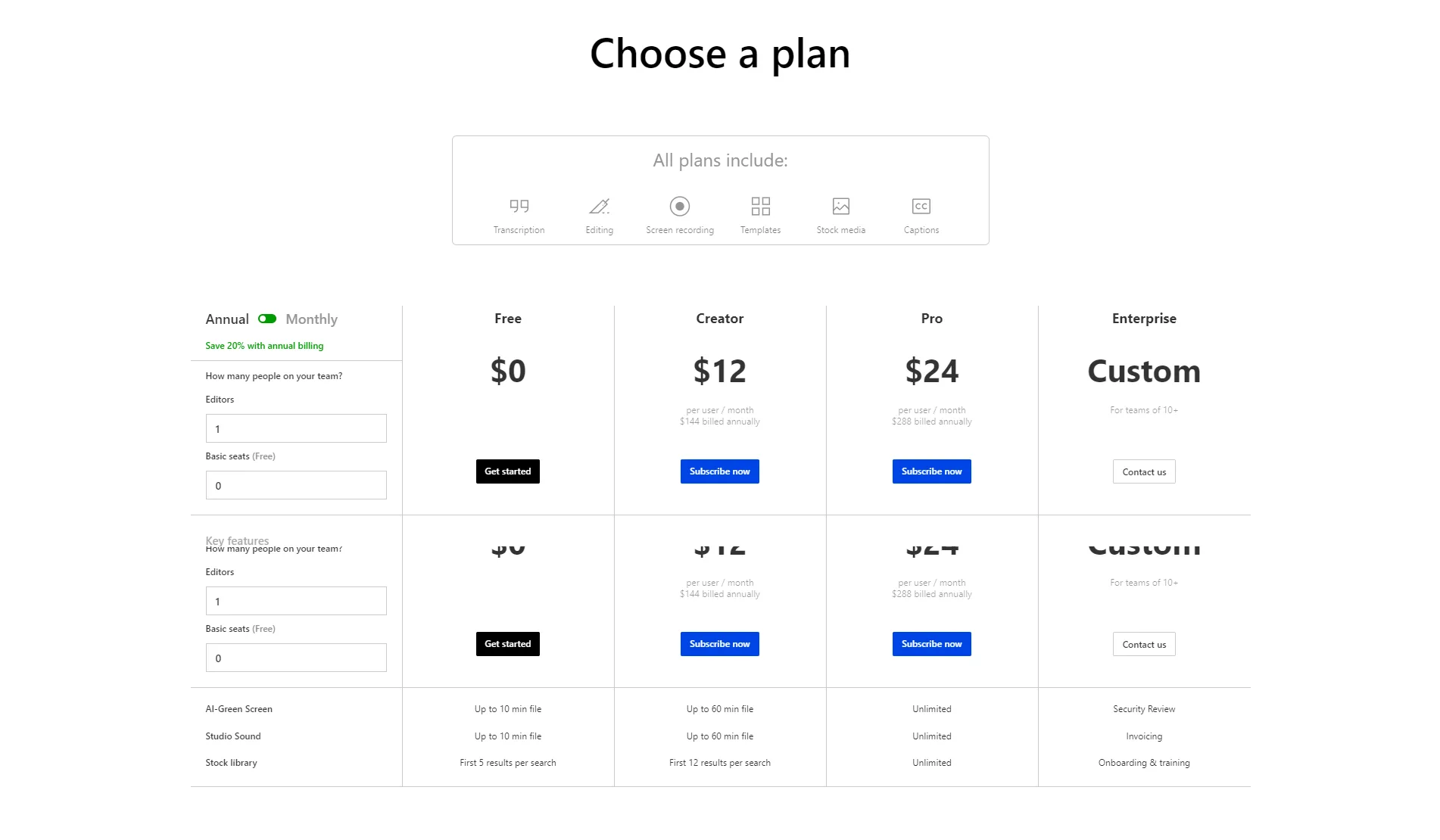 Pricing
