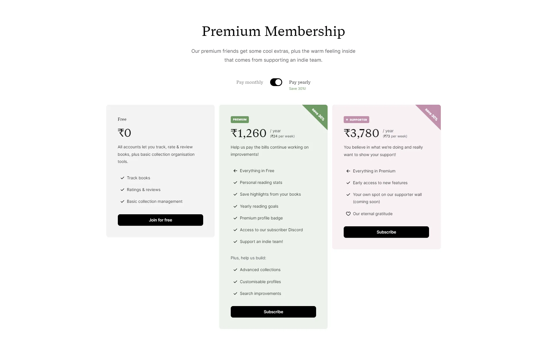Pricing