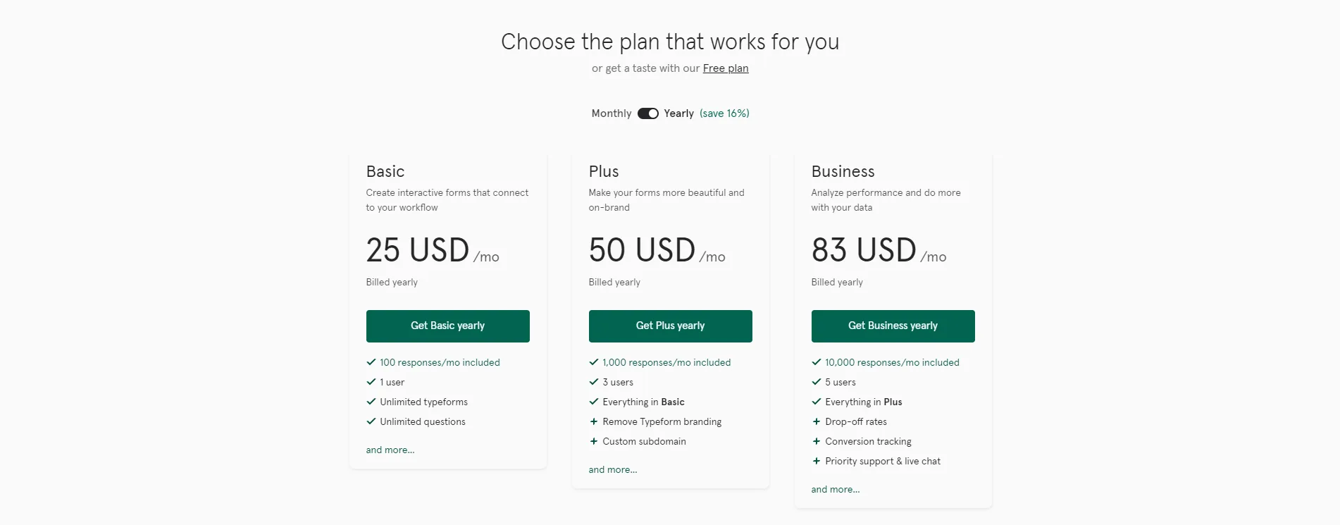 Pricing