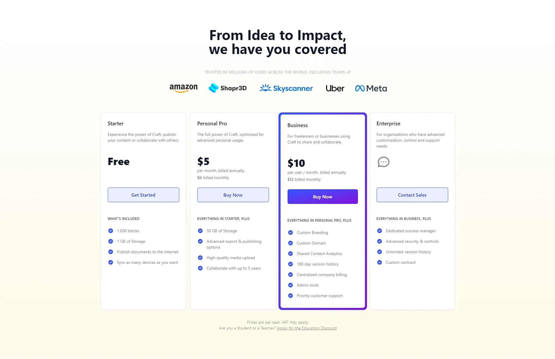 Pricing